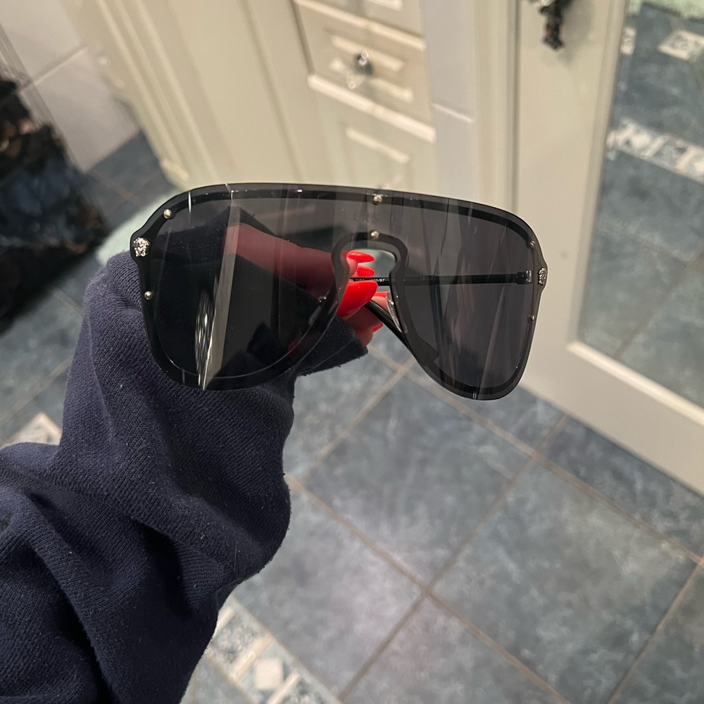 Authentic versace shield sunglasses